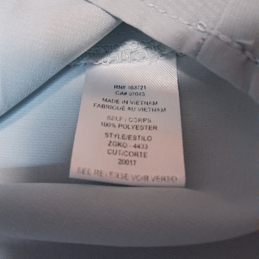 4/20$ ➡️ Bebop Be You Be Free Light Blue Sleeveless Button-Up Dress - Picture 3 of 5